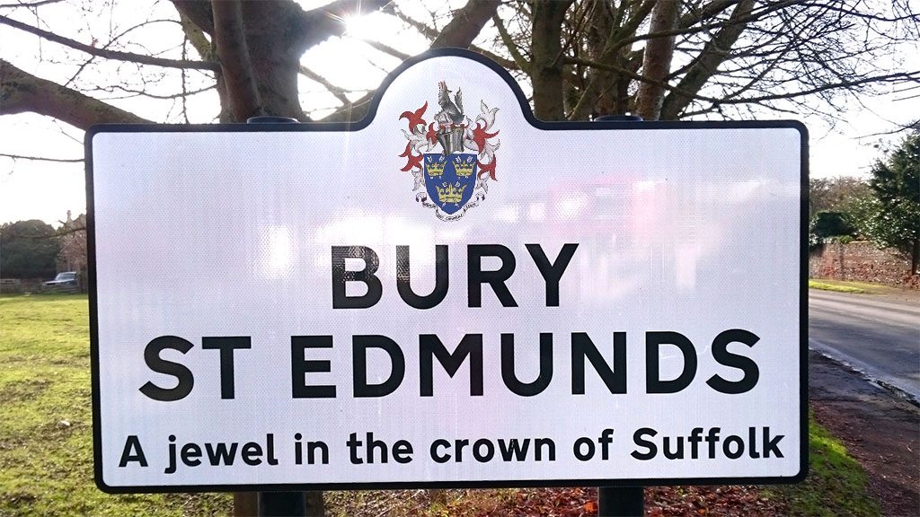 Bury St Edmunds Town Sign